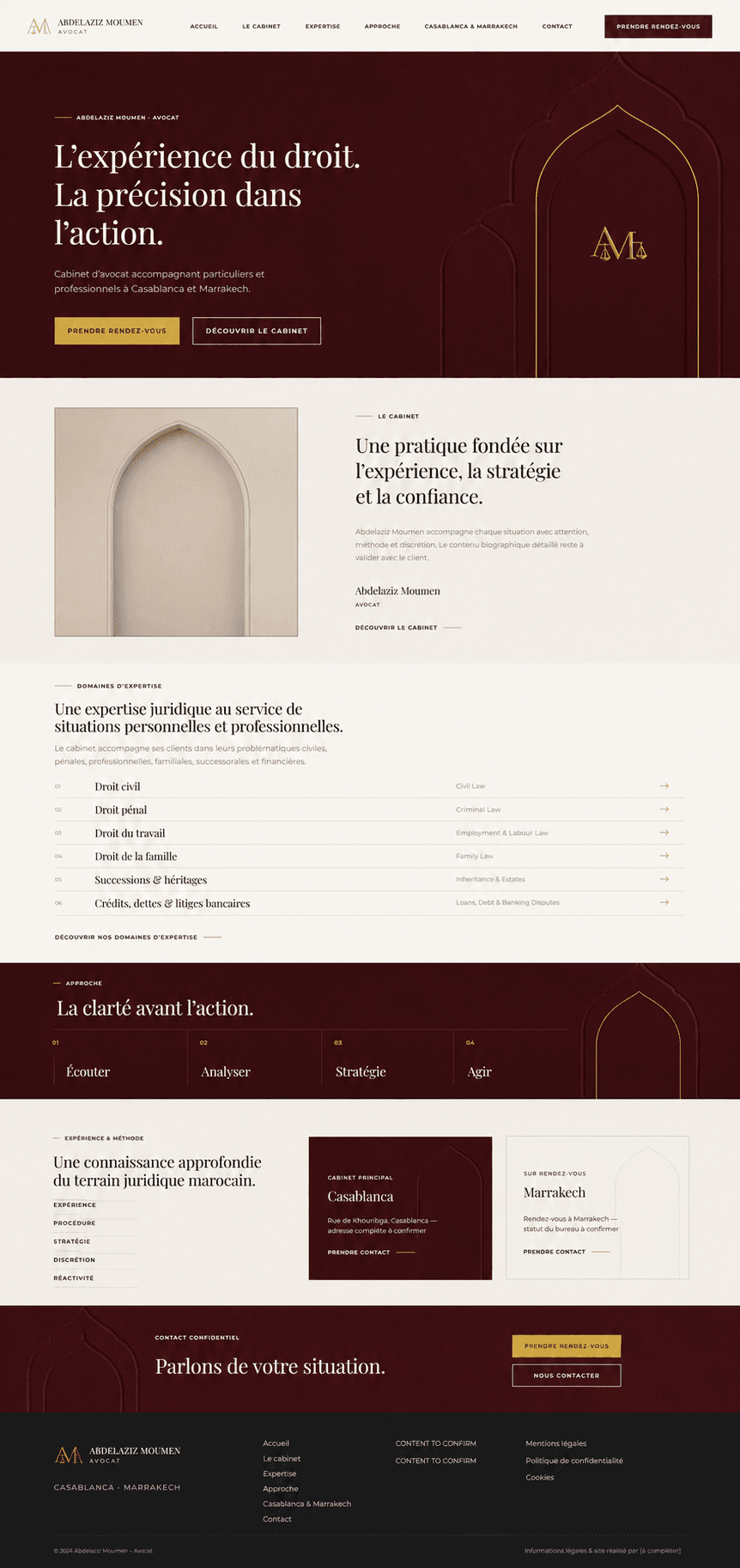 Direction du site juridique bordeaux et ivoire d'Abdelaziz Moumen